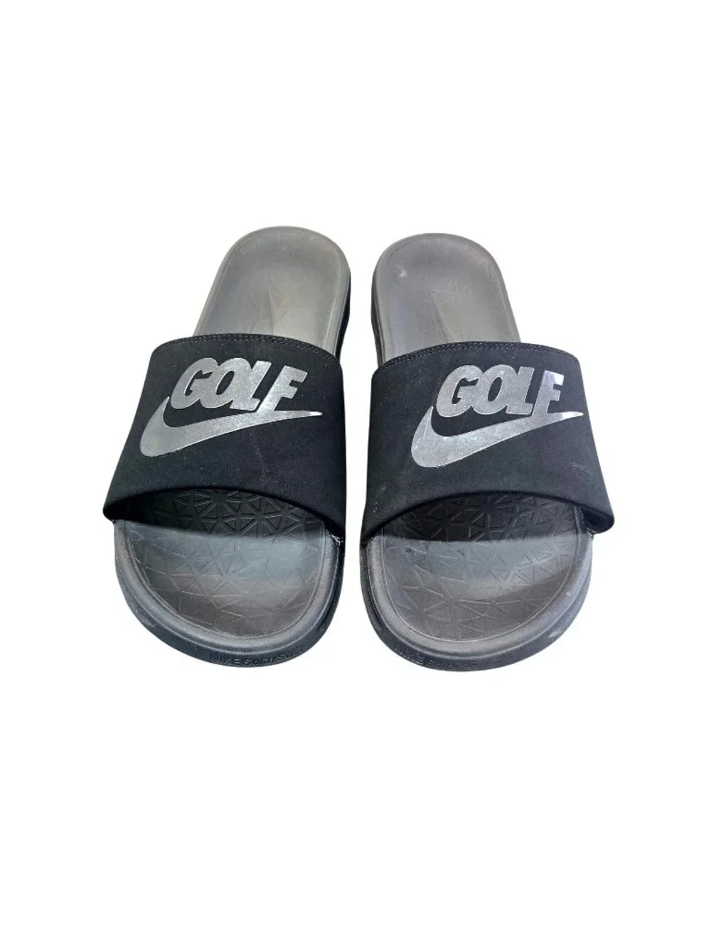 Nike Benassi Solarsoft Golf Slides Black Anthracite Men's 12